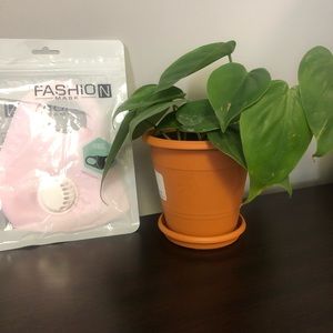 Pink facial mask